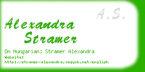 alexandra stramer business card